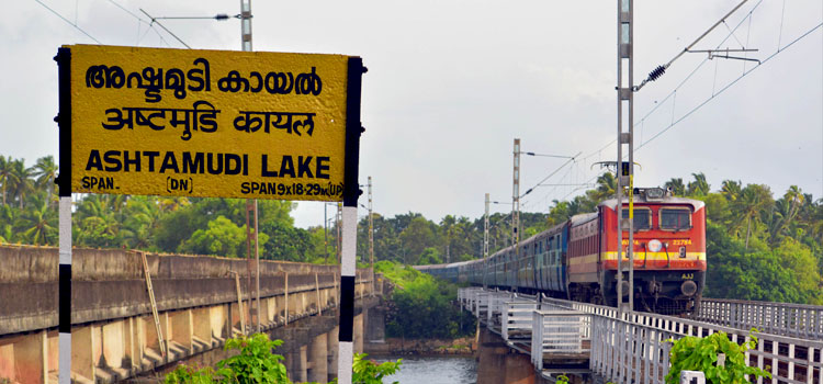 image of munroe island, perumon bridge